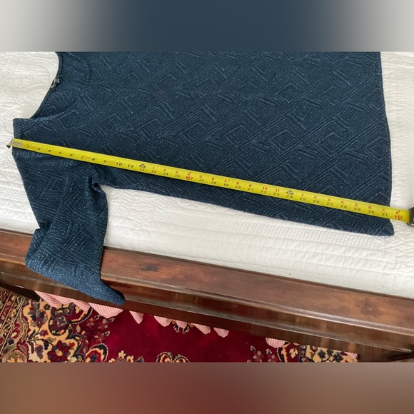 LILY MORGAM, NAVY BLUE METALLIC DRESS, SIZE: XL - Picture 8 of 11